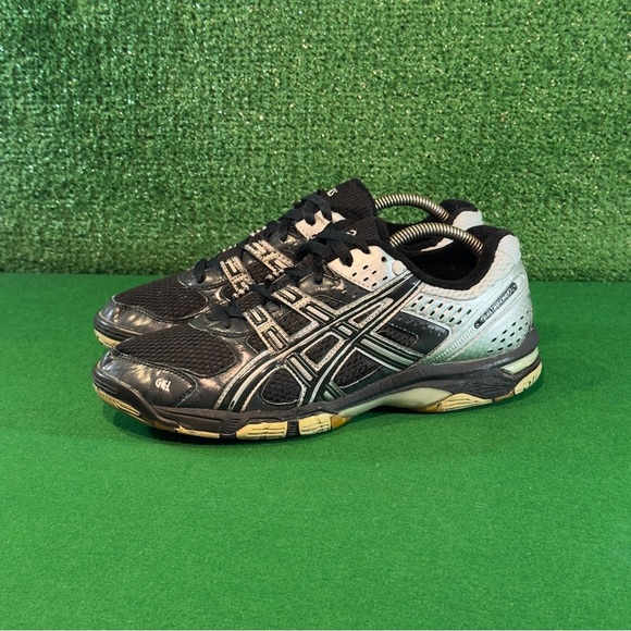 ASICS Gel-Rocket B053N Black Silver Women’s Size 9.5 - Picture 3 of 6